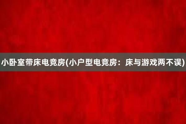 小卧室带床电竞房(小户型电竞房：床与游戏两不误)