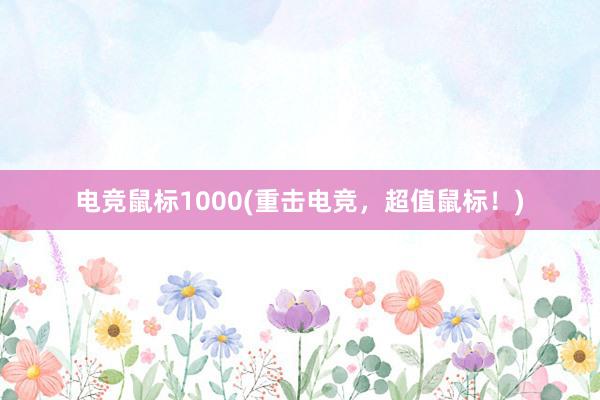 电竞鼠标1000(重击电竞，超值鼠标！)