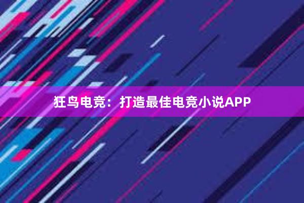 狂鸟电竞：打造最佳电竞小说APP