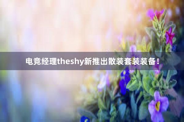 电竞经理theshy新推出散装套装装备！